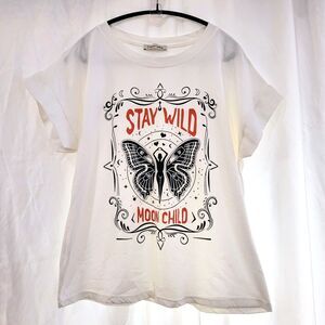 Stay Wild Moon Child T-shirt Womens M L NWOT Cabana Living
